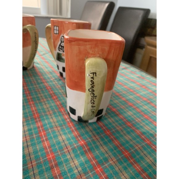 Vintage Set of 6 Frangelico Coffee MonaLisa Tea  Coffee Ceramic Mugs. - Picture 4 of 7